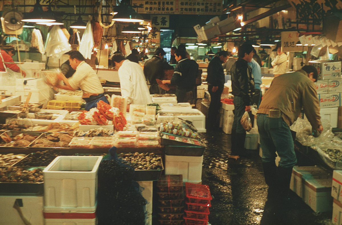Whale Meat at Fish Market in Tokyo. © Michi Mathias / Greenpeace