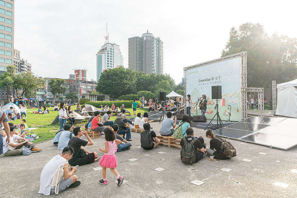 GreenDay Plastic-Free Picnic Event in Taiwan. © Greenpeace / Chong Kok Yew