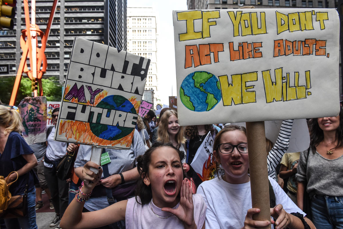 Global Climate Strike in New York. © Stephanie Keith / Greenpeace