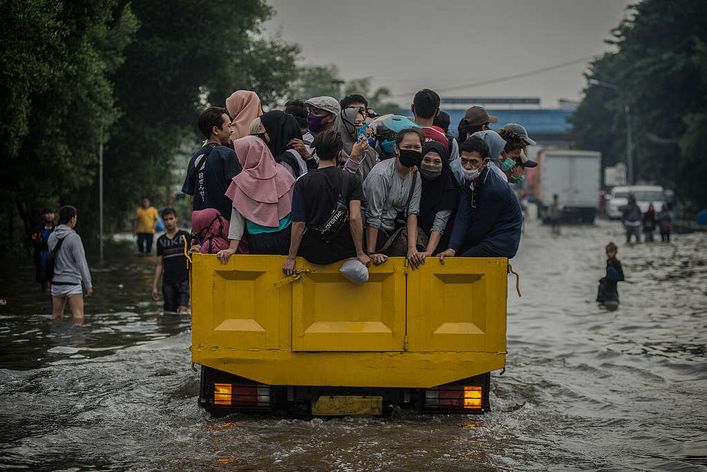 Tidal Flooding in North Jakarta.