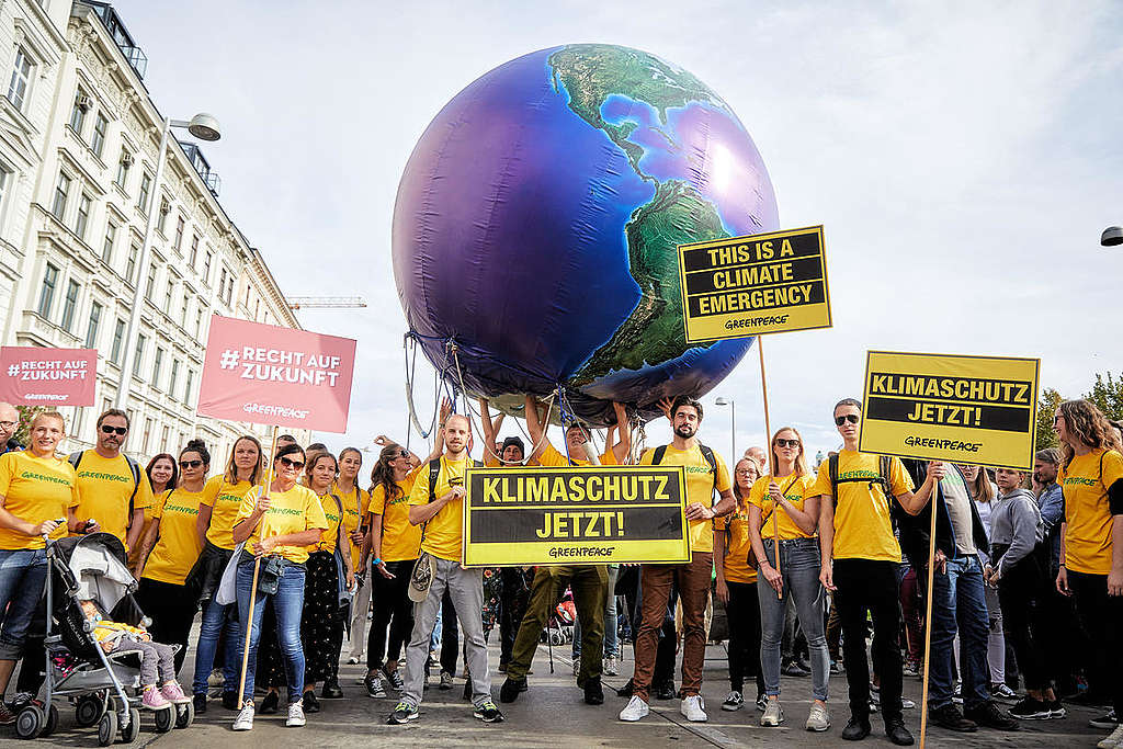 Global Climate Strike in Vienna, Austria.