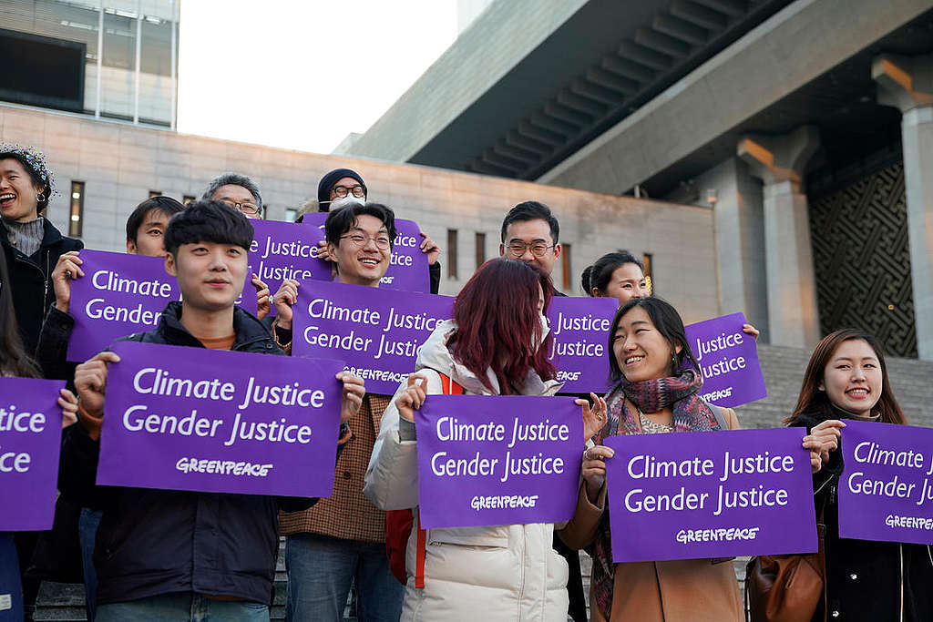 International Women's Day March 2019 in Seoul. © Seungchan Lee / Greenpeace
