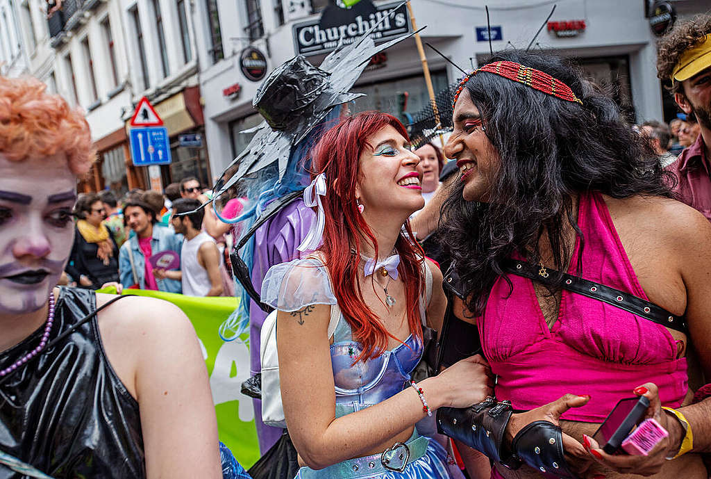 Pride Parade in Brussels. © Greenpeace / Marten  van Dijl