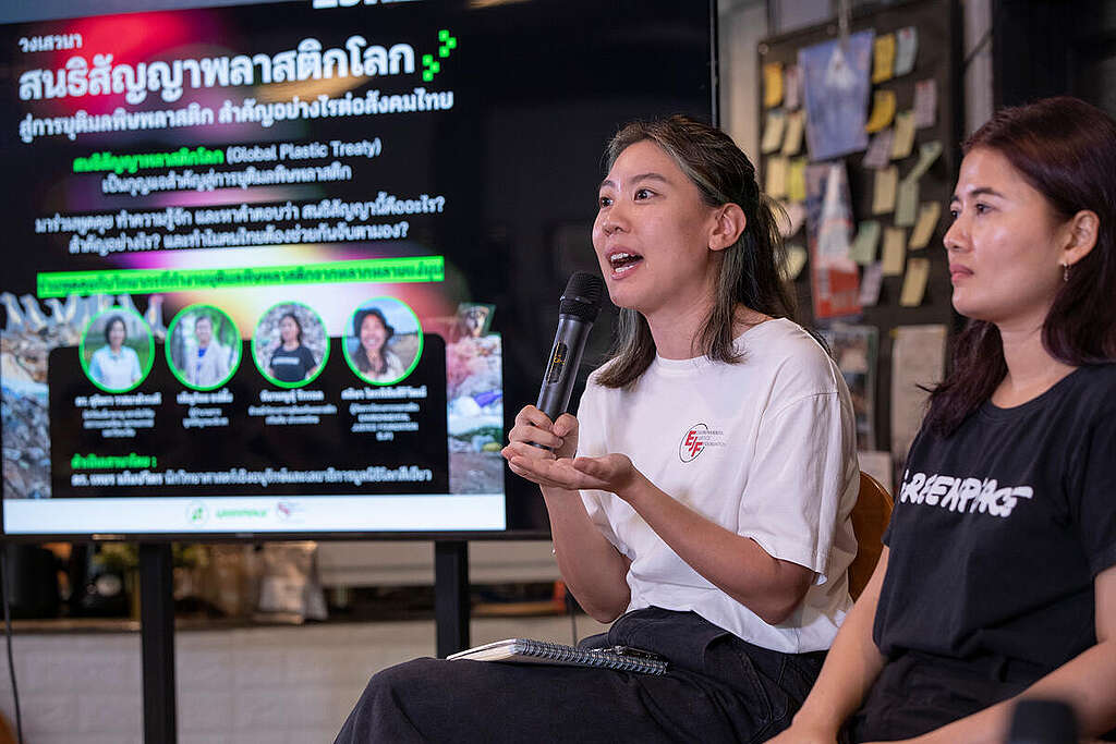End Plastic Pollution: Global Plastic Treaty in Bangkok. © Tadchakorn  Kitchaiphon / Greenpeace