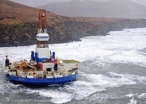 Shell's drilling unit, the Kulluk, ran aground en route from Alaska last winter.