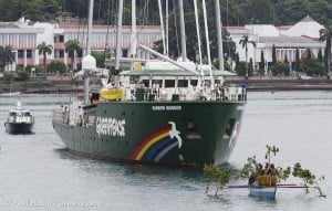 Rainbow Warrior Arrives in Jayapura