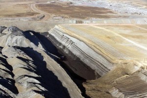 Strip mining for coal in the Powder River Basin