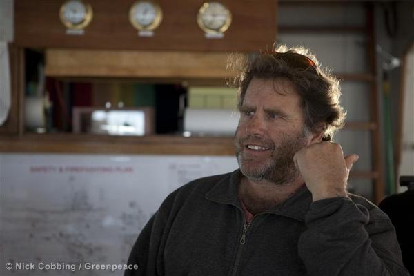 Captain Peter Willcox in Greenland