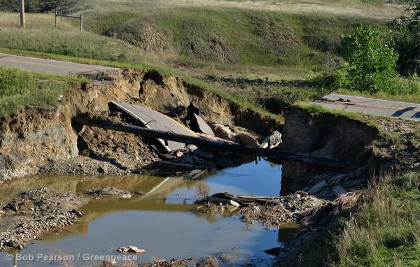 A washed-out bridge near Highway 287 and Dillon Road in Lafayette. Flood damage was wide-spread up and down the Colorado Front Range from heavy rains.