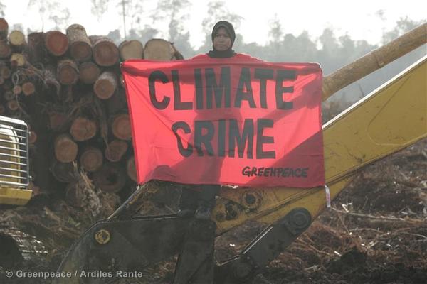 Protest against APRIL in Indonesia in 2009