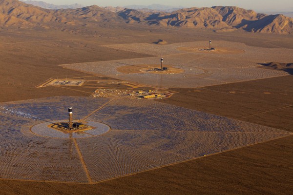 Ivanpah Solar Electric Generating Facility in California.