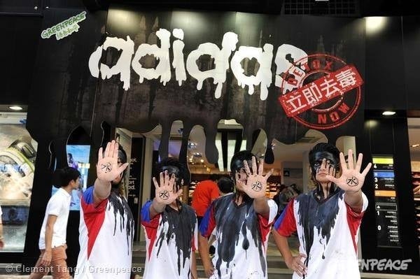 Adidas protest