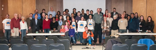 Volunteers from Repower Our Schools Charlotte event. Photo credit: Ahmer Inam