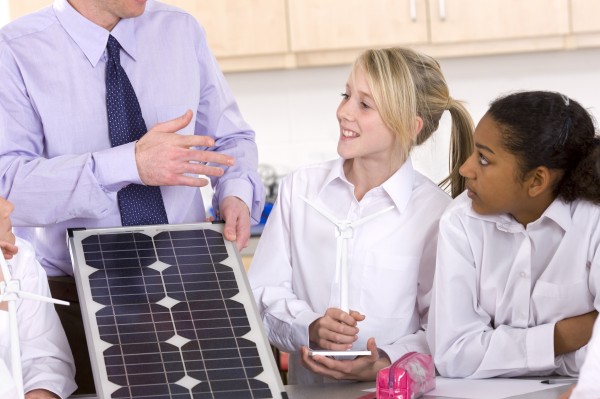 teacher kids at Solar Schools