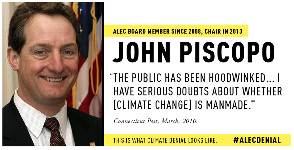 John Piscopo ALEC climate change denial