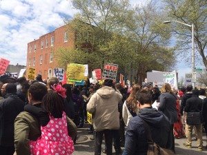 March for Freddie Gray, Baltimore April 2015.