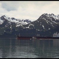 Exxon Valdez Spills Oil