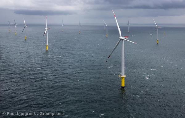 Offshore Wind Farm Borkum Riffgat In Germanybaustelle Ewe Offshore Windpark Borkum Riffgat Greenpeace Usa
