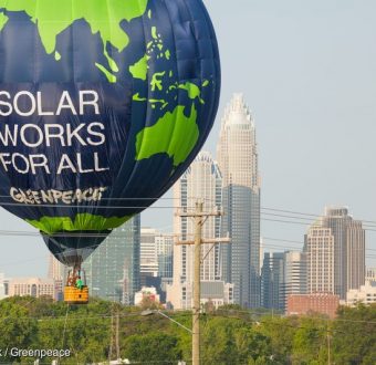 Duke Energy Balloon Banner in the US