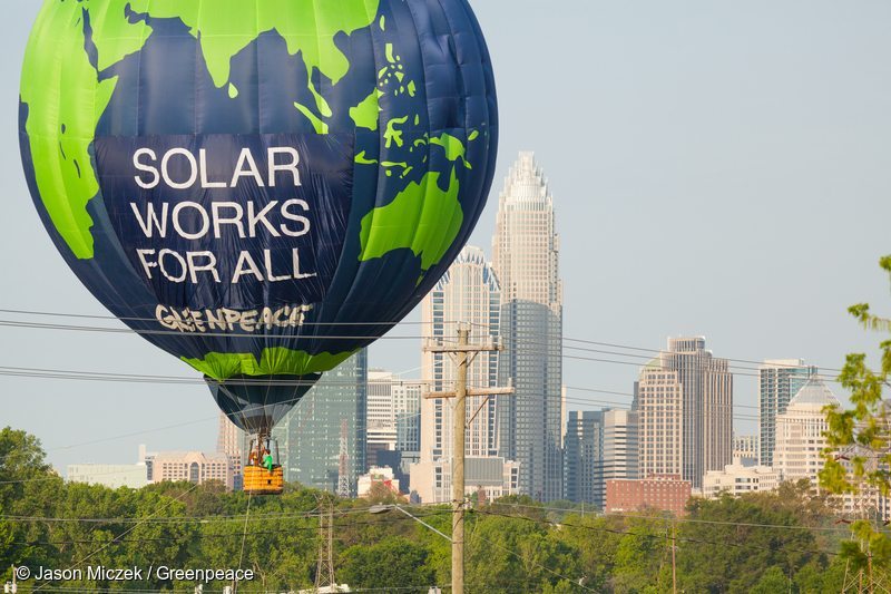 Duke Energy Balloon Banner in the US