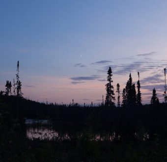 Boreal Forest in Broadback Valley at Dusk