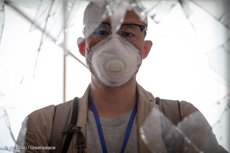 Tianjin Resident after Chemical Explosion in China
