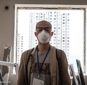 Tianjin Resident after Chemical Explosion in China