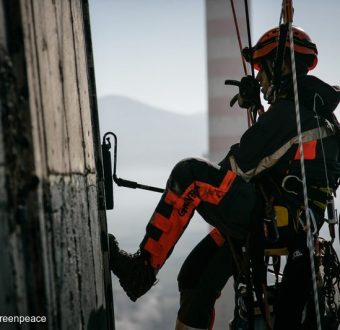 Action at Agios Dimitrios Power Station in Greece