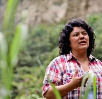 Berta Cáceres in 2015. Photo by Goldman Environmental Prize.