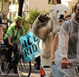 'Act for Arctic' Ice Ride in Freiburg