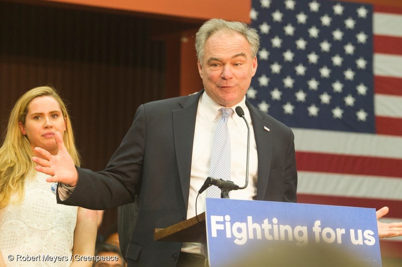 The Pros and Cons of Tim Kaine as Hillary Clinton's VP Pick - Greenpeace USA