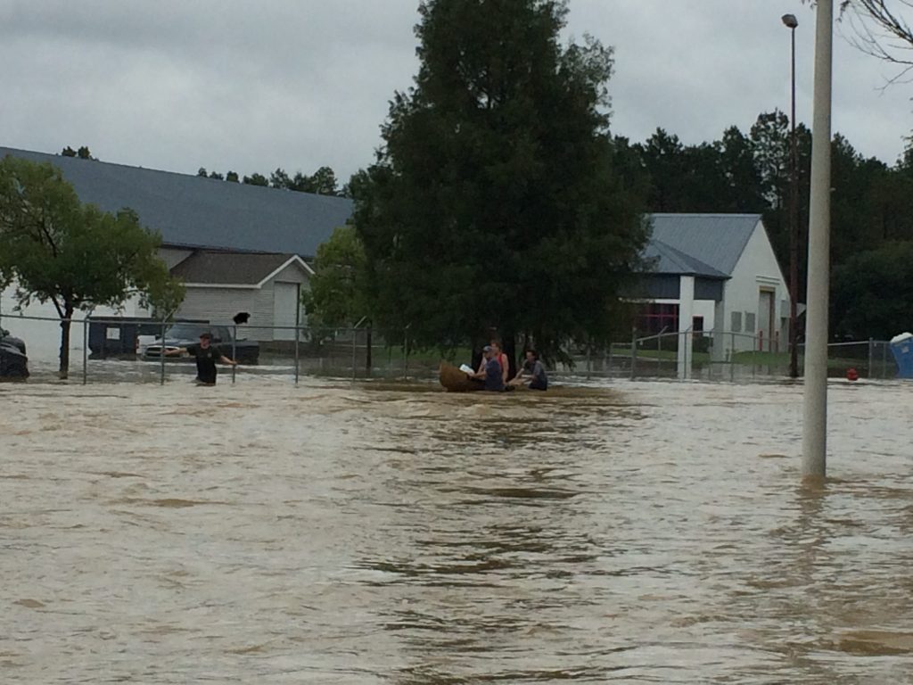 A photo from recent flooding in Baton Rouge
