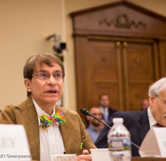 Ronald D. Rotunda, Professor of Jurisprudence, Chapman University Dale E. Fowler School of Law speaks at a House Science, Space and Technology Committee hearing at the Rayburn Office Building in Washington, D.C. Committee Chairman Lamar Smith, R-Texas, held a hearing on his power to issue and enforce subpoenas against non-governmental groups and the attorneys general of two states seeking emails about investigations of Exxon Mobil related to climate change denial.