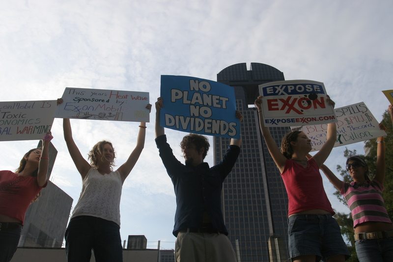 Protest at ExxonMobil Shareholders Meeting in Dallas