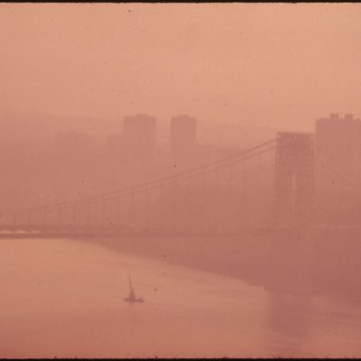The George Washington Bridge in Heavy Smog, May 1973