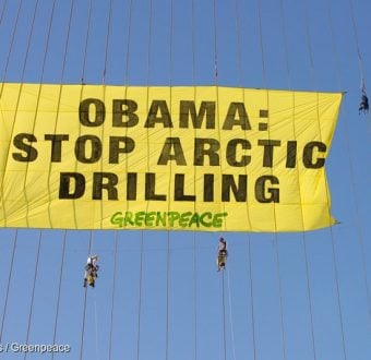 Arctic Protest for Obama Visit in Jerusalem
