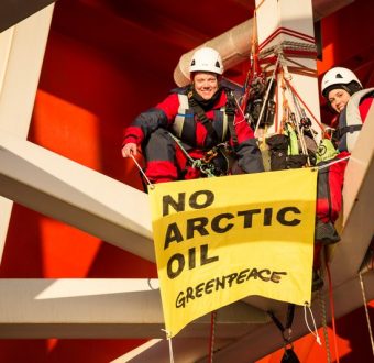 In 2014, activists from eight countries scaled and occupied Statoil contracted oil rig Transocean Spitsbergen to protest the company's plans to drill the northernmost well in the Norwegian Arctic at the Apollo Prospect of the Barents Sea. Now, Greenpeace is challenging Arctic drilling leases in Norway's supreme court.