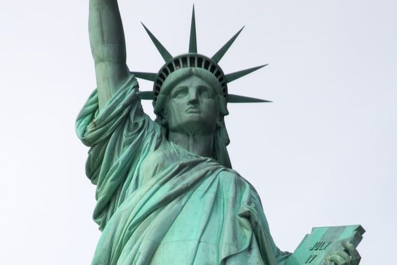 Refugees Welcome Statue of Liberty