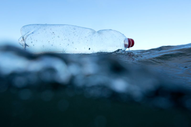 Plastic Bottle in the North Sea