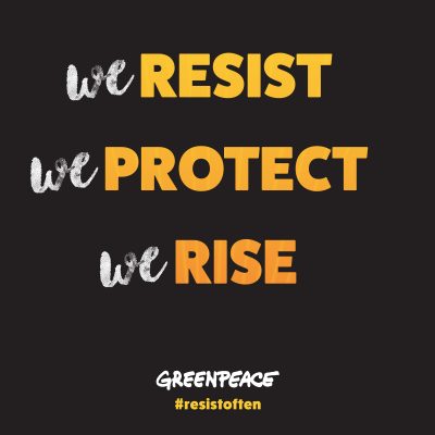 Downloadable We Resist We Protect We Rise Graphic