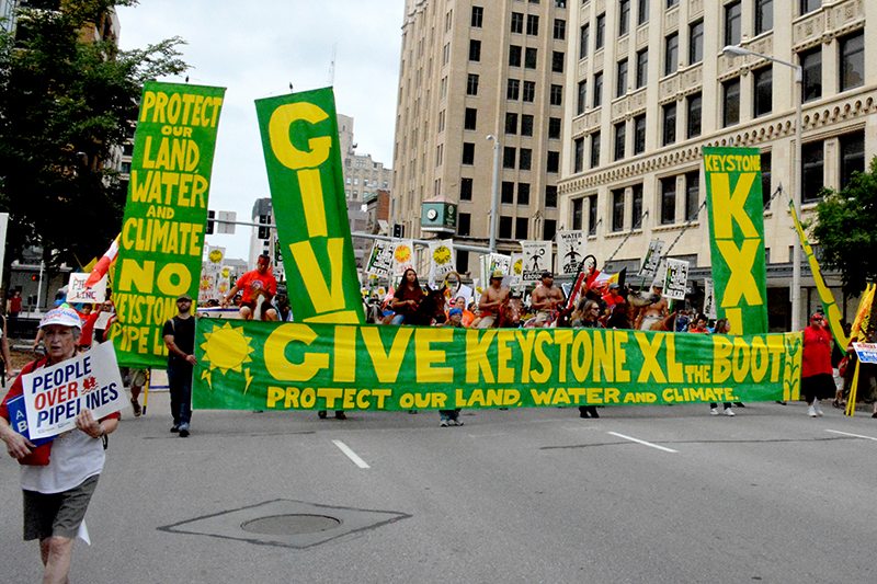 March to Give KXL the Boot in Lincoln, Nebraska. Photo by Isabelle Geczy. 