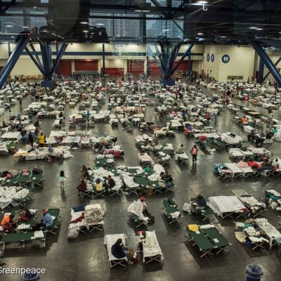 Hurricane Harvey Emergency Shelter in Houston