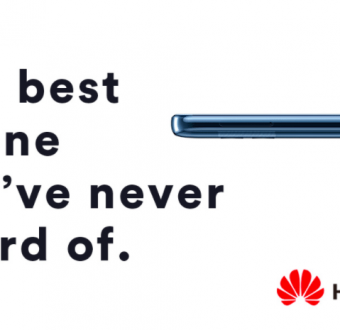 Huawei's ad for its Mate 10 Pro smartphone for U.S. market