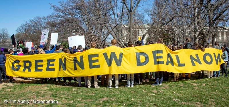 Senator's Green New Deal Press Conference on Capitol Hill - Greenpeace USA